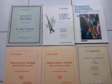 lot de 6 partitions Clarinette