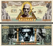 LA MOMIE Billet MILLION DOLLAR US ! BORIS KARLOFF The Mummy 1932 Cinéma Horreur