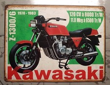 plaque métal vintage Kawasaki 1300 Z