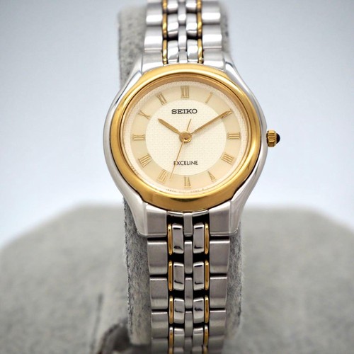 Seiko exceline quartz - quartz, gold