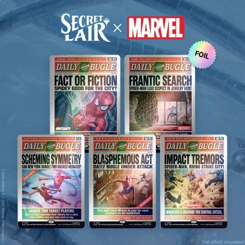 Mtg secret lair marvel - mtg,