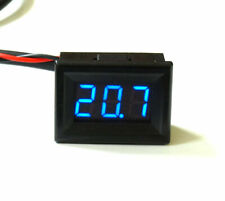 Mini LED Thermometer -20°+ 110/150°C Small Bright 12V Temperature Display for Oil NTC