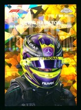 2024 TOPPS CHROME SAPPHIRE F1 LEWIS HAMILTON GOLD HELMET COLLECTION #15/50! HOT!