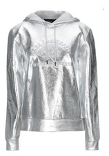 Karl Lagerfeld Size M Medium Paris Address Logo Hooded Hoodie Silver Sweatshirt