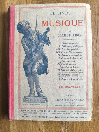 Ancien livre musique - livre, de