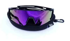 Velos™ Polarized Sport Sunglasses Mirrored TAC Lenses Baseball Cycling blk/purp