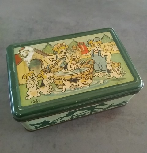 Boite tôle litho toilettage - boite,