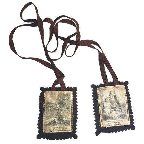 Ancien scapulaire xixe jésus - scapulaire,