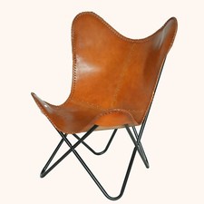 Fauteuil Papillon en Cuir