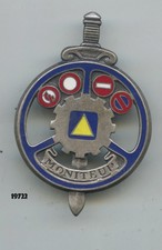 Train badge, car driving monitor - CT. 1, (silver)