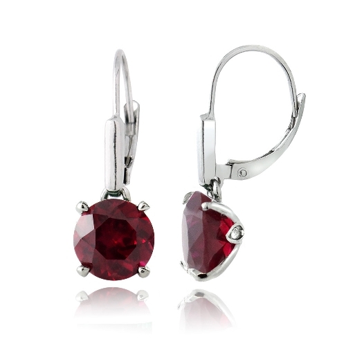 925 silver created ruby - silver,