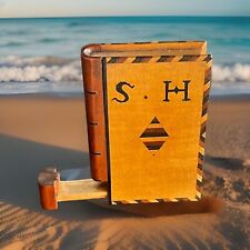 Antique Matchbox Encrypted Marquetry S.H. 