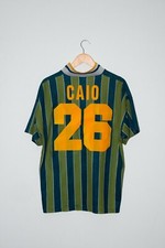 ┥95/96 CAIO Authentic Inter Retro Vintage Jersey Ronaldo T-Shirt