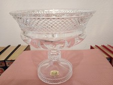 Coupe à fruits en cristal de Bohême en parfait état 