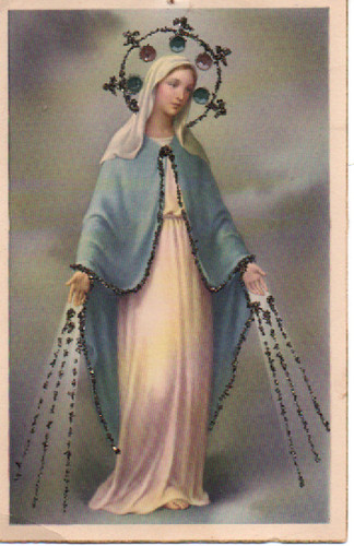 Carte postale pailletée - ,