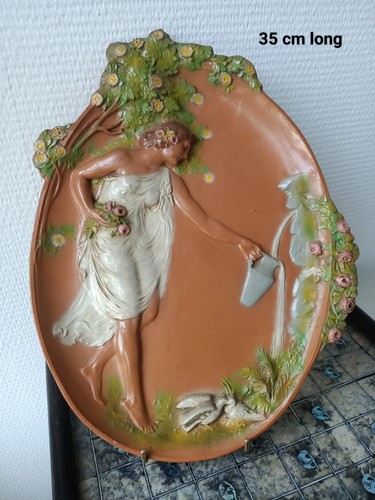 Art nouveau plaque terre - art, en