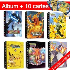 Album Cartes Pokemon + 10 Cartes Cadeau Annivairsaire Enfant Classeur Neuf :)
