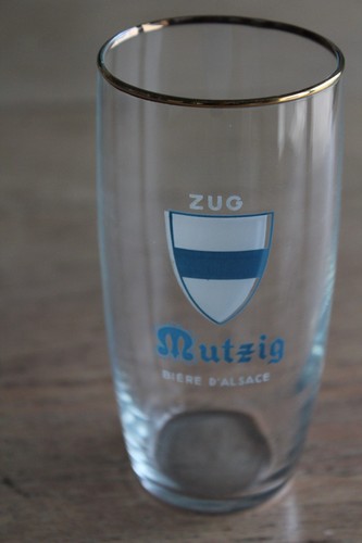 Verre bière mutzig - bière, canton