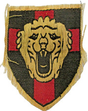Armée Belge - 1ere Division d'Infanterie -  Insigne tissus ancien
