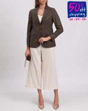 RRP€450 BARBA NAPOLI Blazer Jacket IT42 US6 UK10 M Green HANDMADE