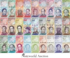 Venezuela 2 - 1000000 Bolivares 2007-2020 P 88-114 Set 27 pcs UNC