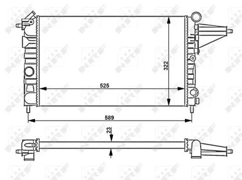 Radiateur eau ailettes - radiateur,