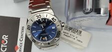 Sector 540  Eta Date Blue Dial Sapphire Crystal Bracelet New Men's Watch 