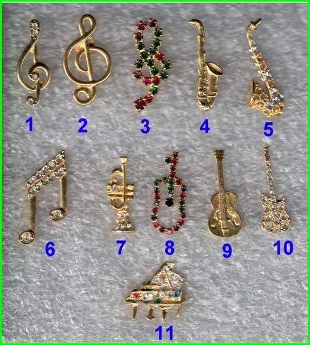Pin doré instrument de - doré,