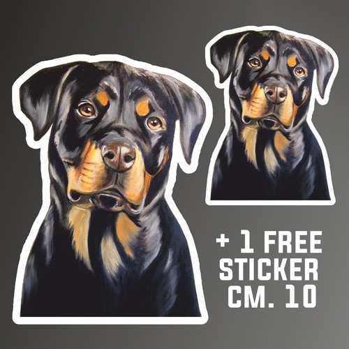 Autocollant rottweiler chien - autocollant,