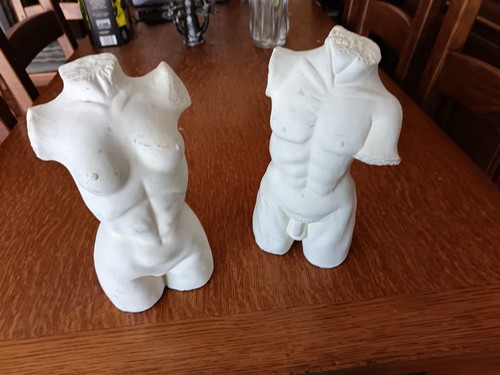 Buste plâtre femme et - buste,