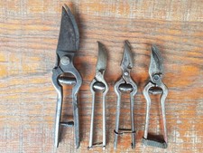 Lot ancien sécateur vieux outil jardinier jardinage coupe branche ancienne vigne