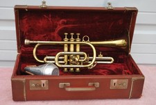 Vintage Besson Brevete Cornet With Case and Accesories 1920 England