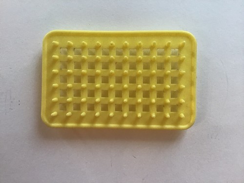 Porte savon plastique jaune - savon, en