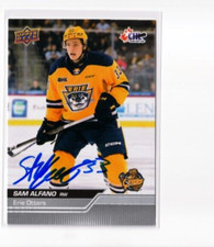 SAM ALFANO autographed SIGNED '23/24 Upper Deck CHL card #216 ERIE OTTERS
