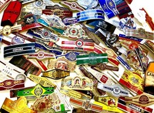 50 Assorted Cigar Bands: Cohiba, Montecristo, A Fuente, Romeo y Julieta & More!