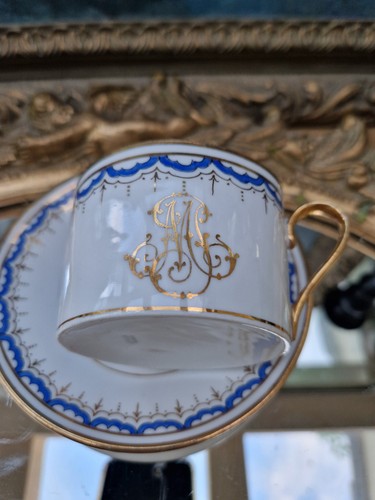 Tasse monogrammée soucoupe - monogrammée,