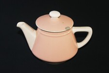 Antique Villeroy & Boch Mettlach Earthenware Coffee Maker Pink Powder & Cream