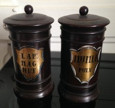 Lot de 2 pot à pharmacie en