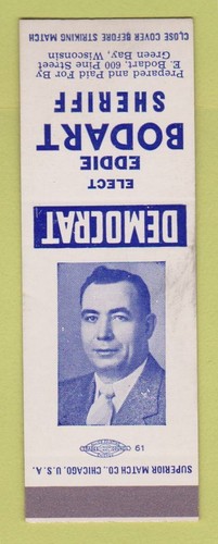 Matchbook cover eddie - matchbook,