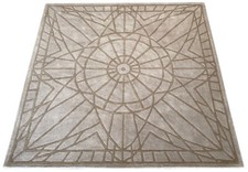 Tapis 100% Laine Gris Moderne