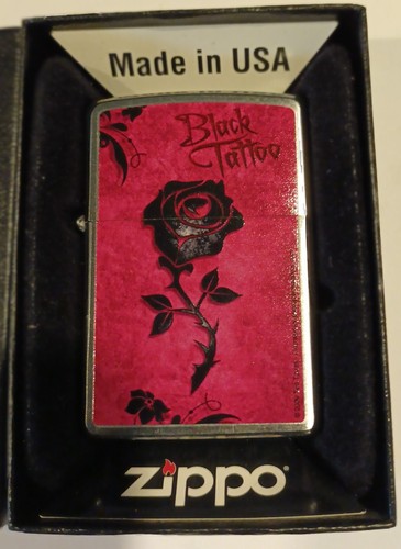Zippo black tatoo neuf - black, de