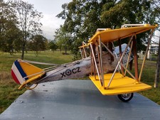 Gros avion en métal finition vintage, longueur 40cm,envergure 45cm,neuf