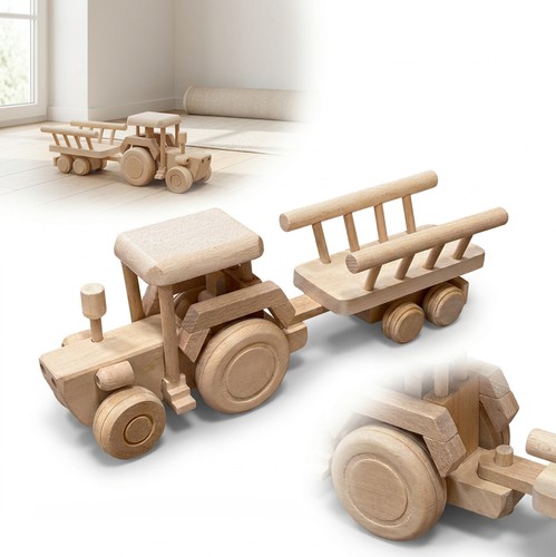 Tracteur bois avec - tracteur, en