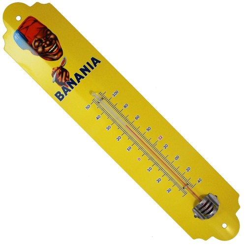 Thermomètre métal bombé - ,