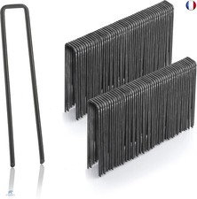 GardenMate Lot de 100 piquets de Fixation en Acier H100mm, L13mm, Ø2,9mm Tête P