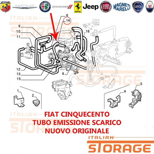 Fiat cinquecento tuyau sortie - cinquecento,