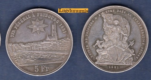 Suisse francs 1881 ecu de - 5,