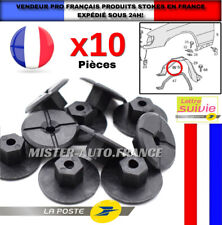 10x Clips Ecrou Plastique