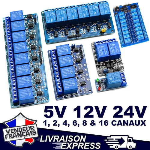 Module 12v 24v relais 2 - 24v,