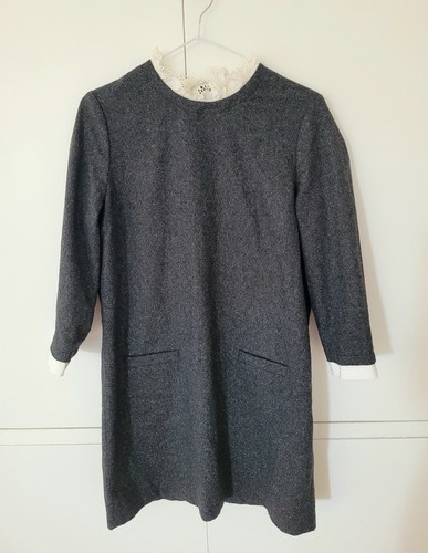 Sézane robe erin grise avec - robe,